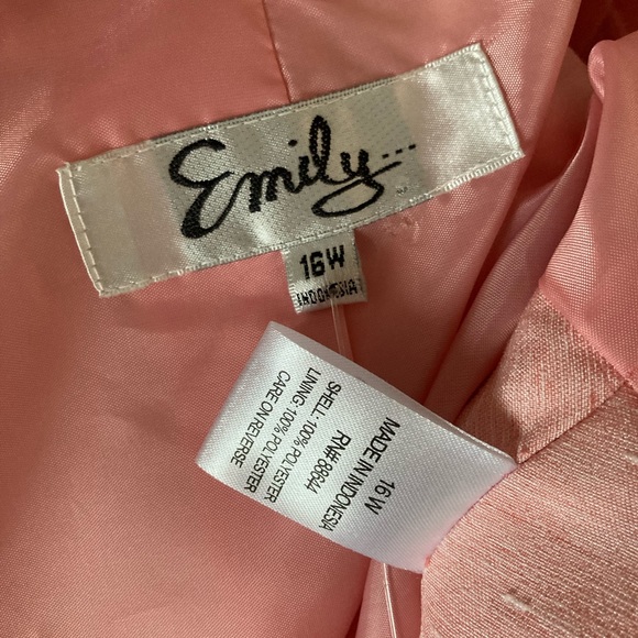 Emily Pink Formal Blazer Plus Size 16W Buttoms up - Picture 16 of 16